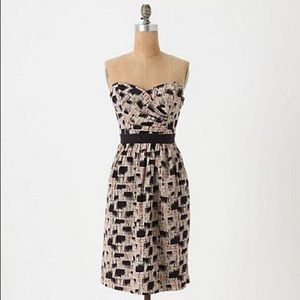 {Anthropologie} Burlapp Blurred Dress